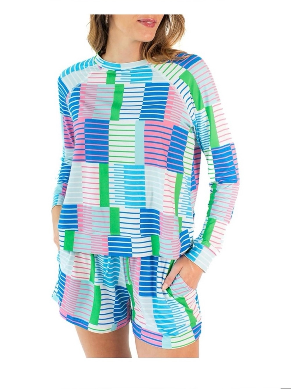 Mary Square Yacht Club Annie short set lounge wear PJ’s Sz 1X NWT